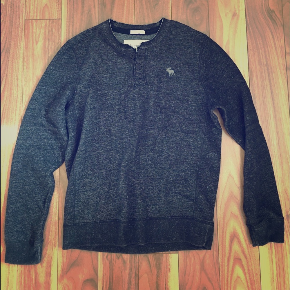 Slim fit Abercrombie & Fitch sweater gray muscle